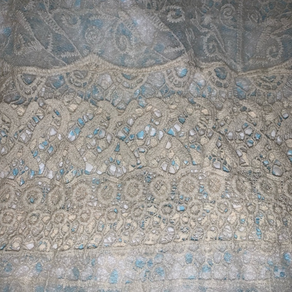 Creme Lace See through Tunic